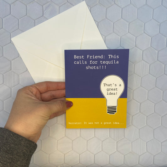 Best Friends and Bad Ideas Greeting Card